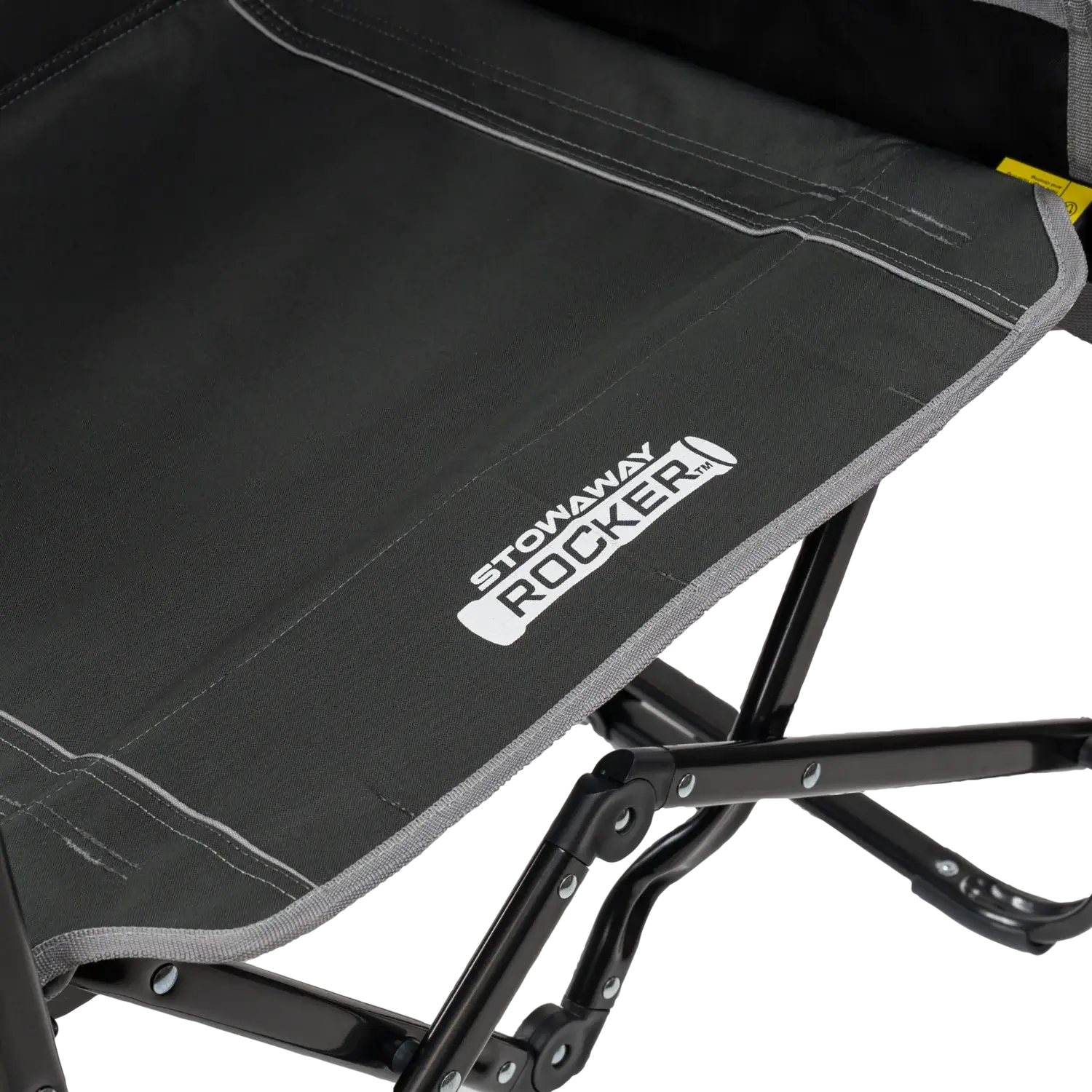 Foldable Stowaway Rocker with Side Table - Camp Rocker Chair for Fishing & Beach Trips Detail