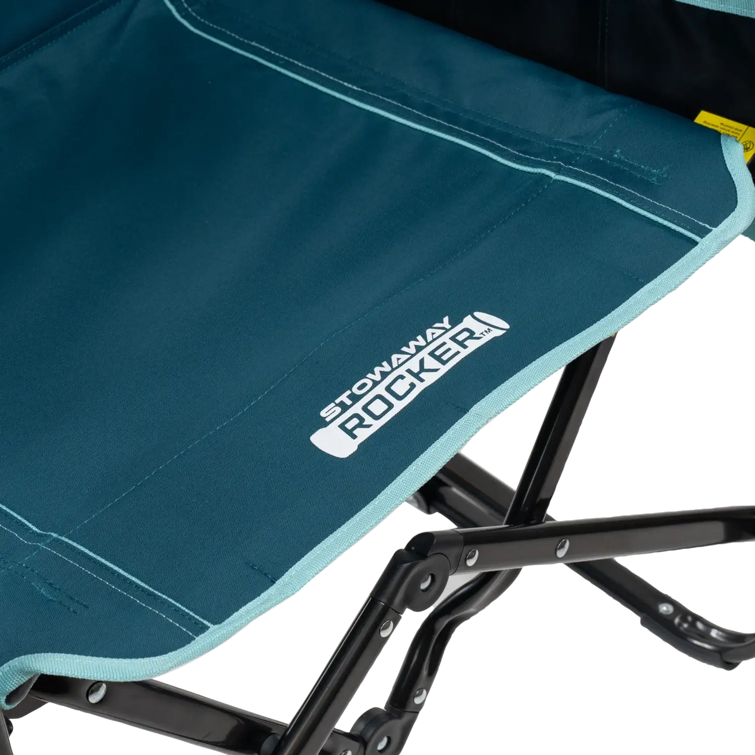 Foldable Stowaway Rocker with Side Table - Camp Rocker Chair for Fishing & Beach Trips Detail