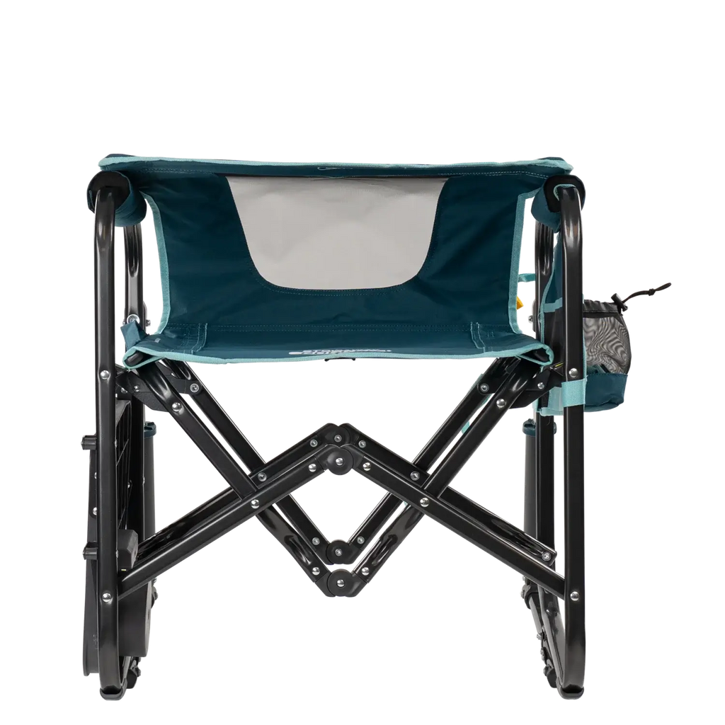 Foldable Stowaway Rocker with Side Table - Camp Rocker Chair for Fishing & Beach Trips Detail