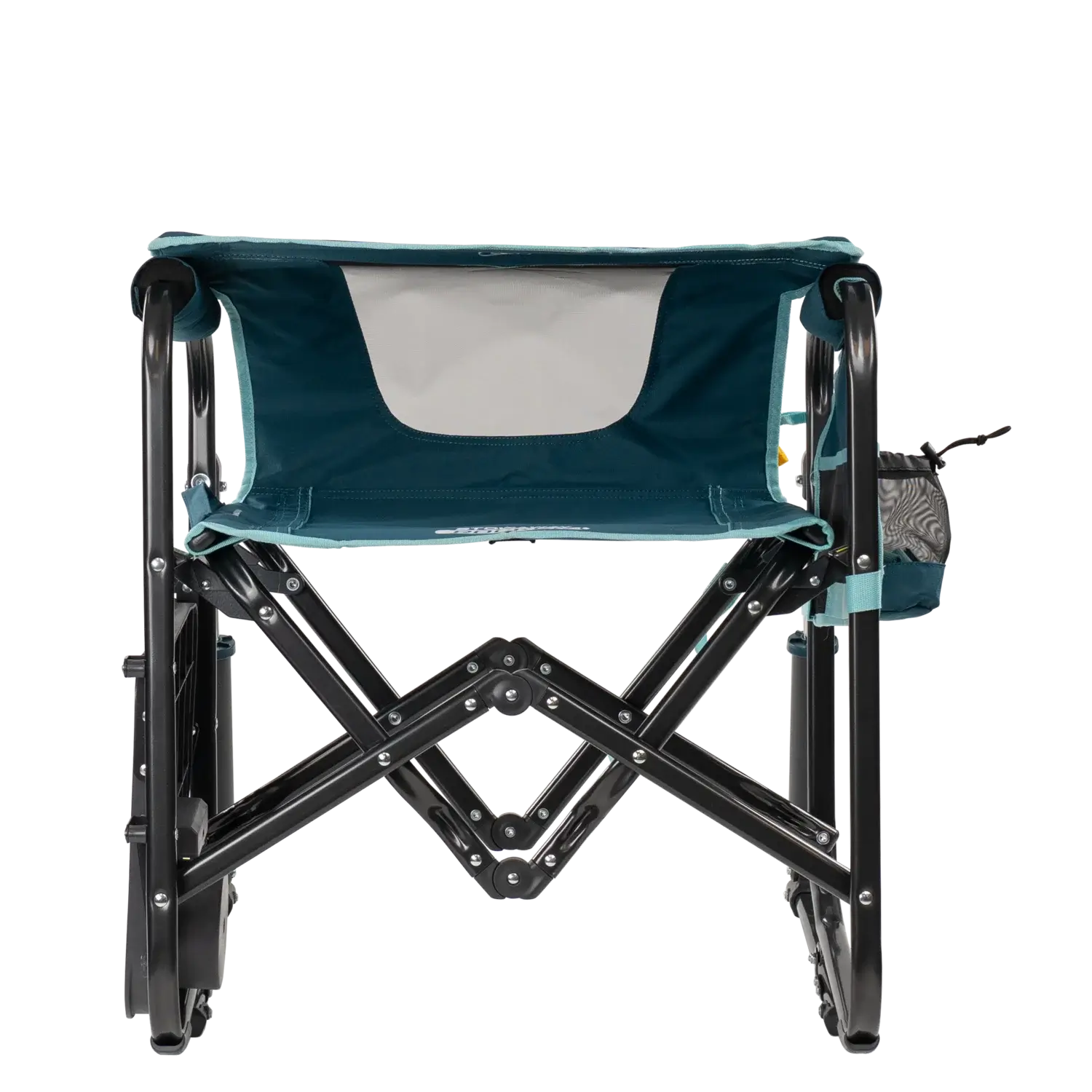 Foldable Stowaway Rocker with Side Table - Camp Rocker Chair for Fishing & Beach Trips Detail