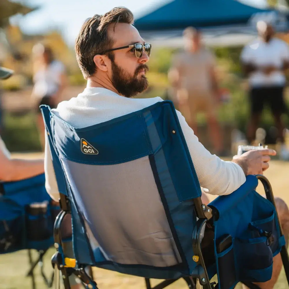 Ultra-Comfortable Stowaway Rocker - Camp Rocker Chair for Fishing & Beach Trips Detail