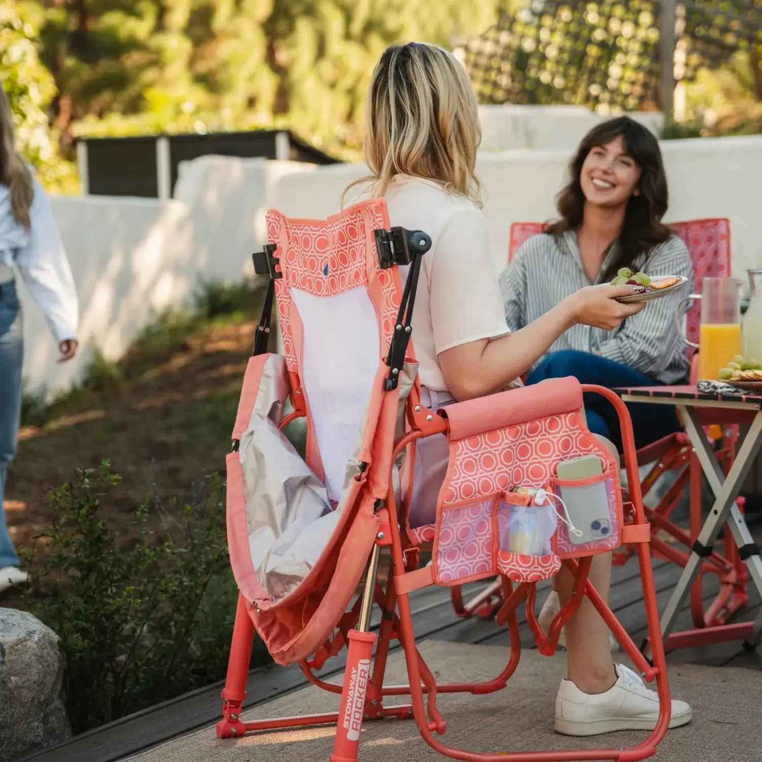 Premium All-Weather SunShade Accessory - Coral - Pop-Up Outdoor Sun Shelter - UV400 Protection Detail