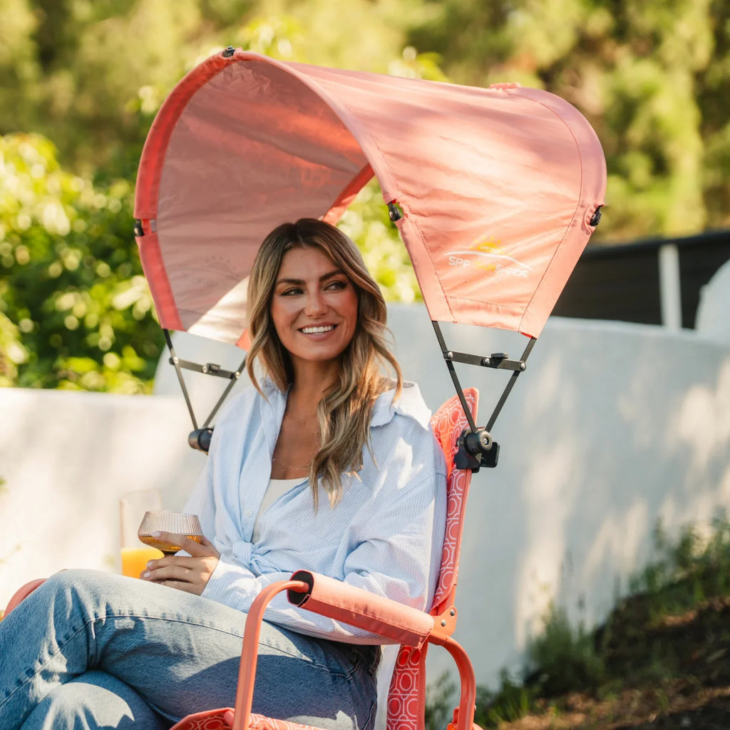 Premium All-Weather SunShade Accessory - Coral - Pop-Up Outdoor Sun Shelter - UV400 Protection Detail