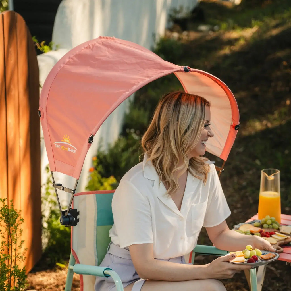 Premium All-Weather SunShade Accessory - Coral - Pop-Up Outdoor Sun Shelter - UV400 Protection Detail