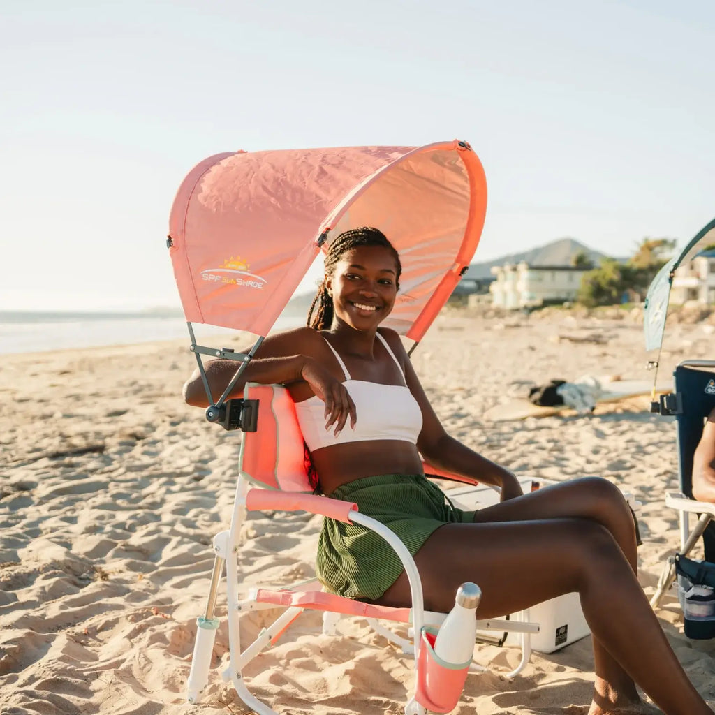 Premium All-Weather SunShade Accessory - Coral - Pop-Up Outdoor Sun Shelter - UV400 Protection Detail