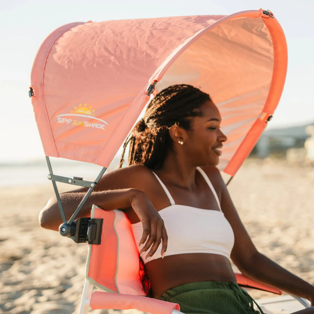 Premium All-Weather SunShade Accessory - Coral - Pop-Up Outdoor Sun Shelter - UV400 Protection Detail