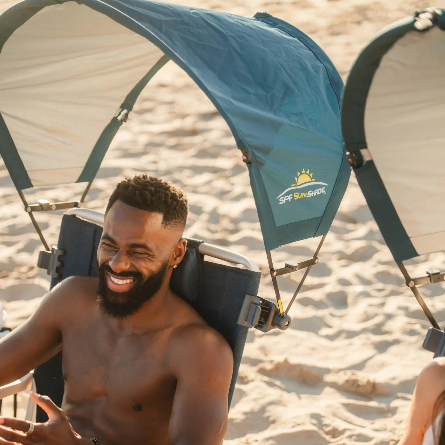 Portable Canopy SunShade Accessory - Teal - SunShade Canopy for Beach & Camping Detail
