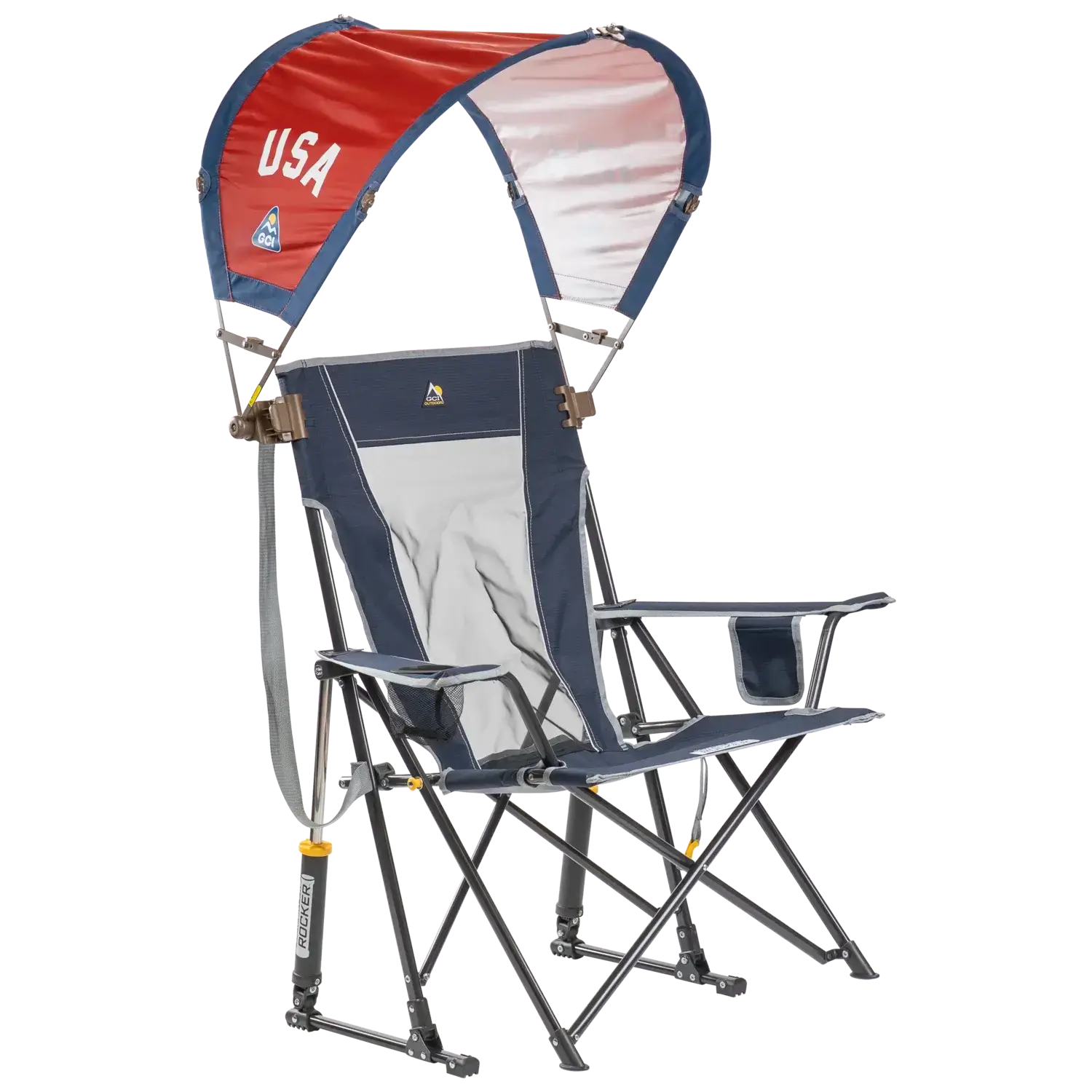 Heavy Duty SunShade Accessory - USA Anniversary Deluxe - Portable Beach Canopy with Adjustable Shade Angle Detail