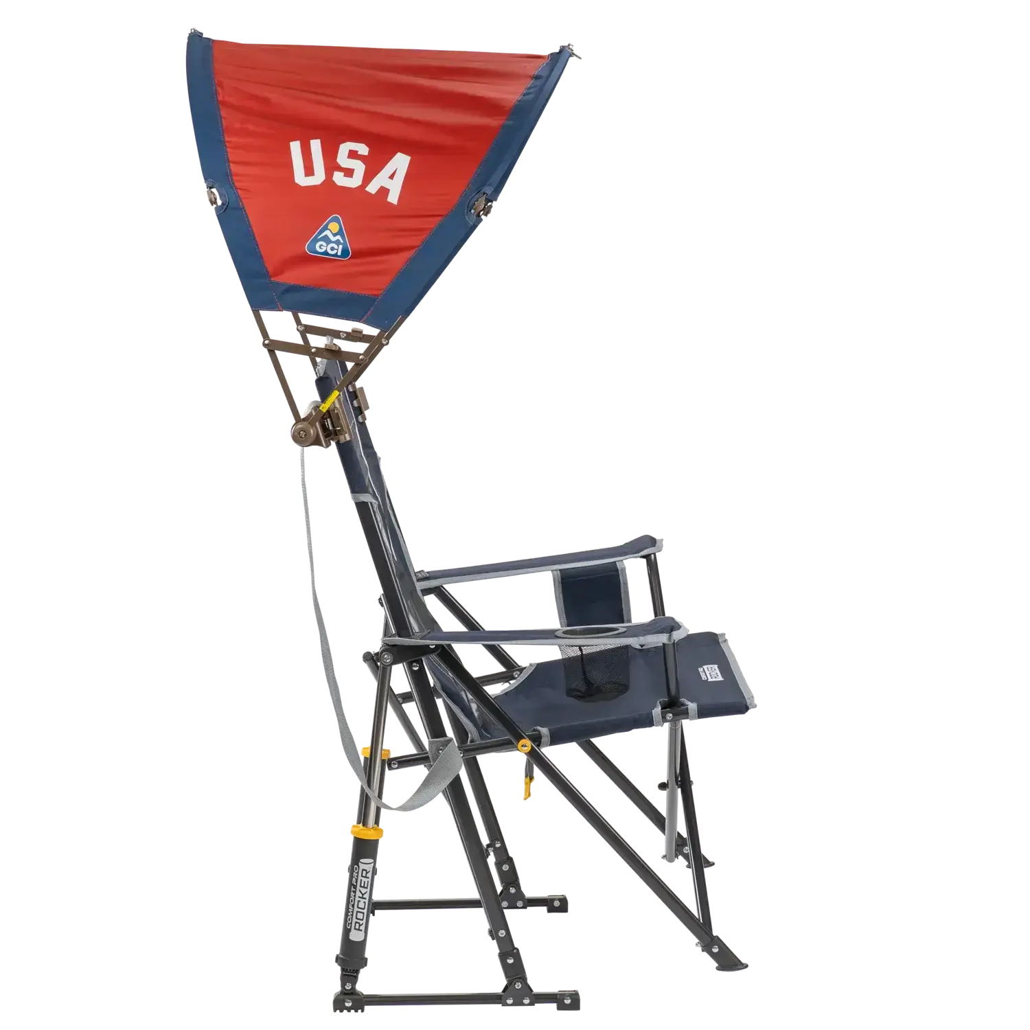 Heavy Duty SunShade Accessory - USA Anniversary Deluxe - Portable Beach Canopy with Adjustable Shade Angle Detail