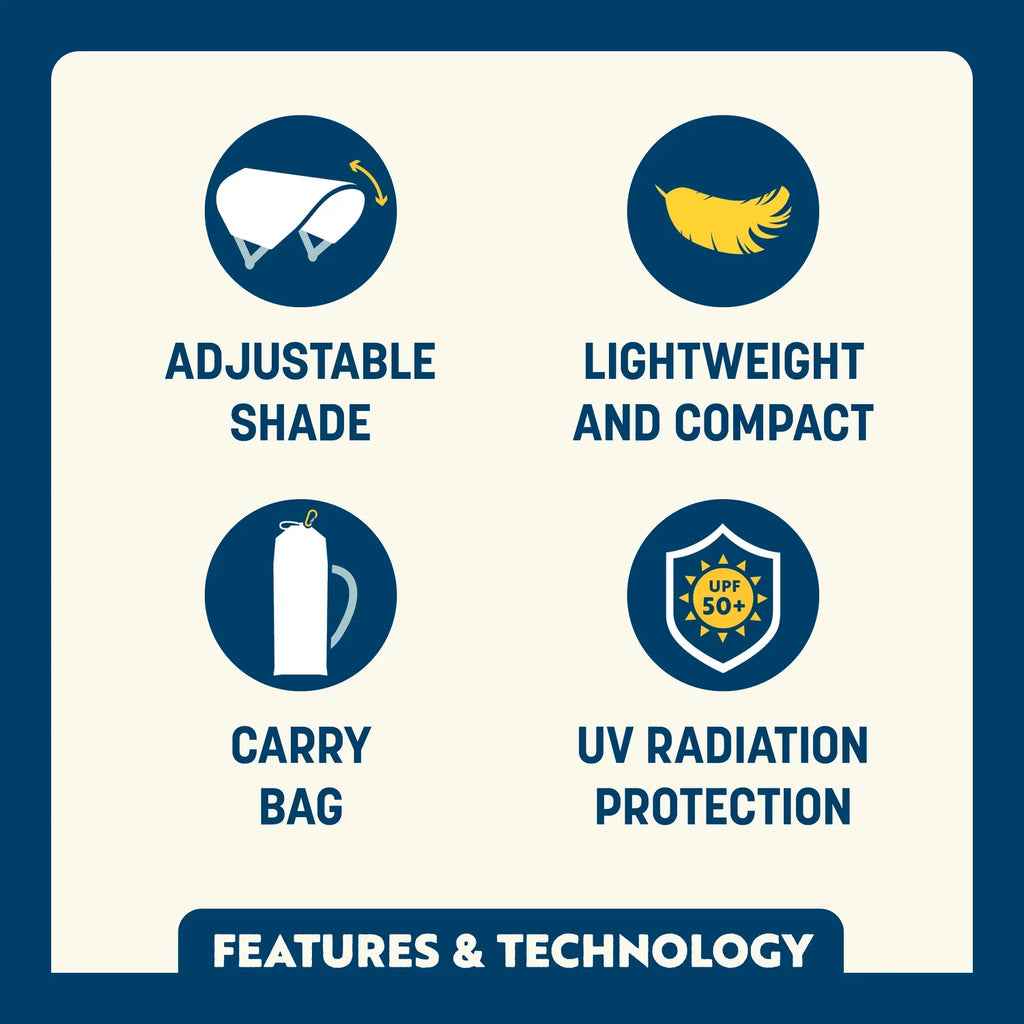 Heavy Duty SunShade Accessory - USA Anniversary Deluxe - Portable Beach Canopy with Adjustable Shade Angle Detail