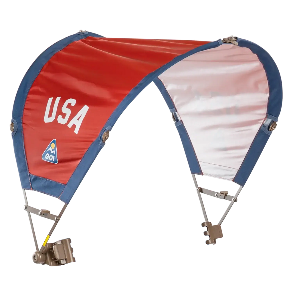 Heavy Duty SunShade Accessory - USA Anniversary Deluxe - Portable Beach Canopy with Adjustable Shade Angle - USA Anniversary Deluxe