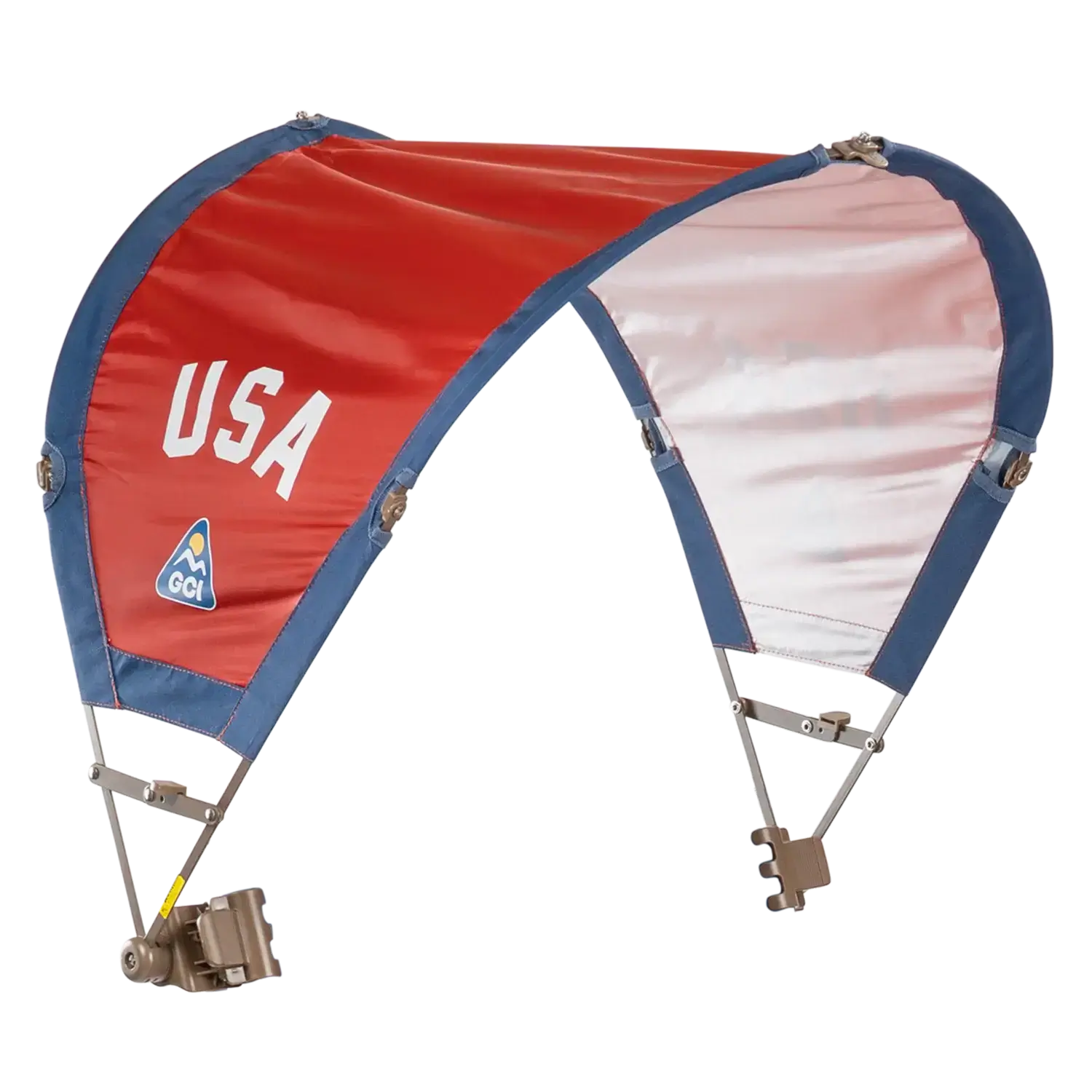 Heavy Duty SunShade Accessory - USA Anniversary Deluxe - Portable Beach Canopy with Adjustable Shade Angle - USA Anniversary Deluxe