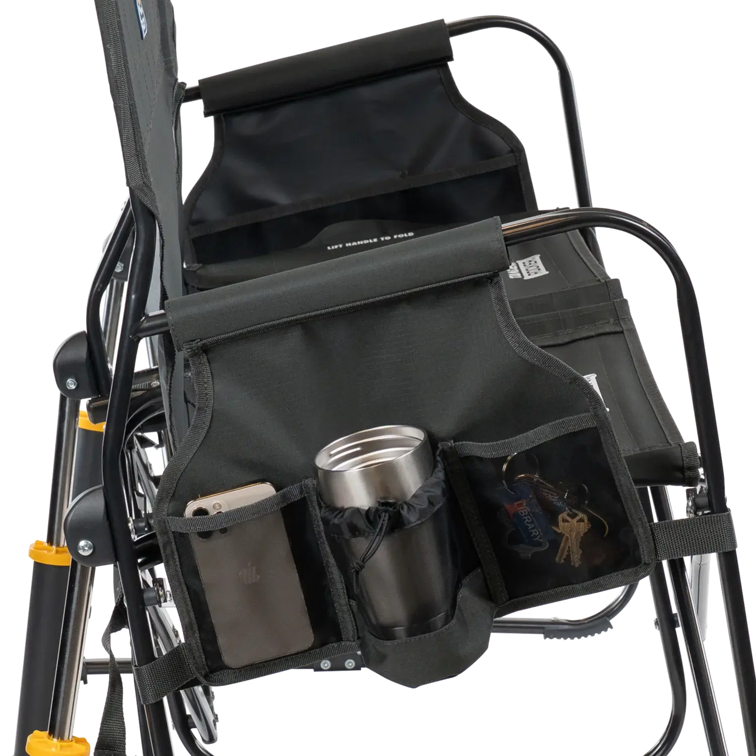 Heavy Duty Tandem Rocker - Folding Rocking Chair - Perfect for Tailgating Detail
