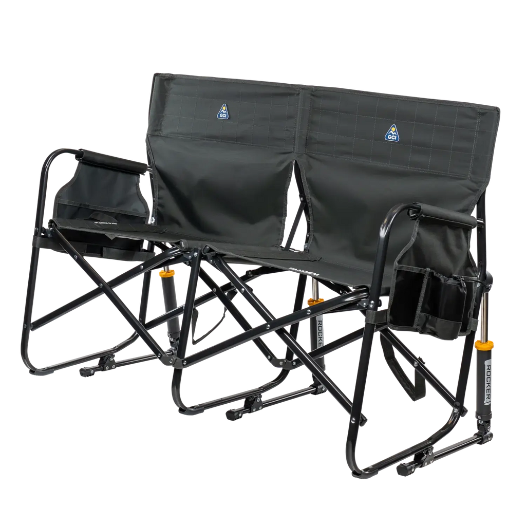 Heavy Duty Tandem Rocker - Folding Rocking Chair - Perfect for Tailgating Detail