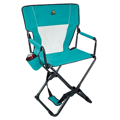 Ergonomic Portable Xpress Director's Chair - Camp Rocker Chair for Fishing & Beach Trips - Saybrook Blue